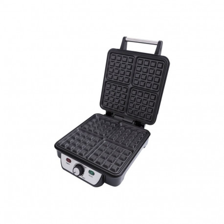 Camry Waffle maker CR 3025 1150 W, Number of pastry 4, Belgium, Black/Stainless steel