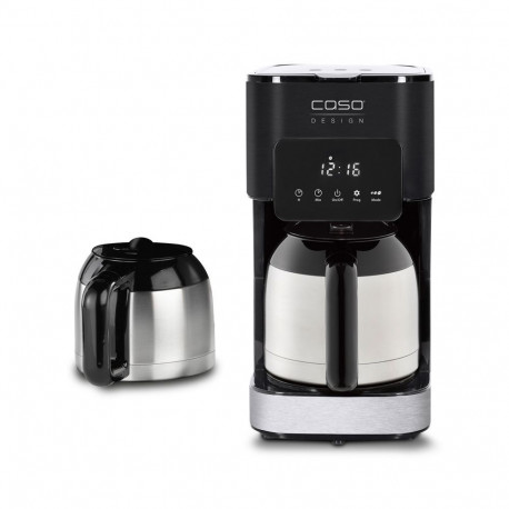 Caso Taste & Style Duo Thermo Design coffee maker with two insulated jugs, Capacity 10 cups, Black/S