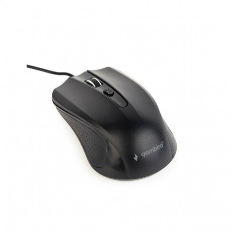 Gembird MUS-4B-01L Wired optical mouse, USB, black, 1.8m cable |
