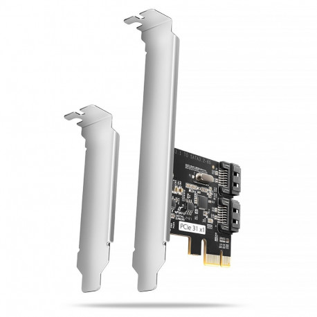 Axagon Two-channel SATA III PCI-Express controller with two internal SATA port outputs | PCES-SJ2