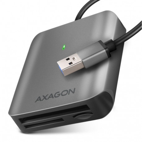Axagon Aluminum high-speed USB-A 3.2 Gen 1 memory card reader, 3 slots | CRE-S3