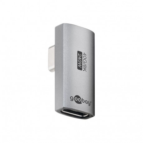Goobay 74443 USB-C Adapter Vertical 90 Rotated, USB4 |