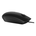 Dell Optical Mouse MS116 Cable, Black, USB 2.0, Black