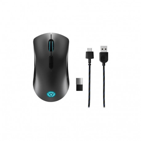 Lenovo Legion M600 Optical Mouse, Black, 2.4 GHz, Bluetooth or Wired by USB 2.0