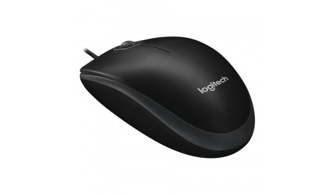 Logitech Mouse B100 Wired, Black