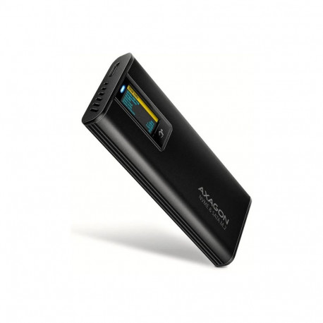 Axagon EEM2-SD2B USB-C 10Gbps - M.2 NVMe & SATA SSD DISPLAY box