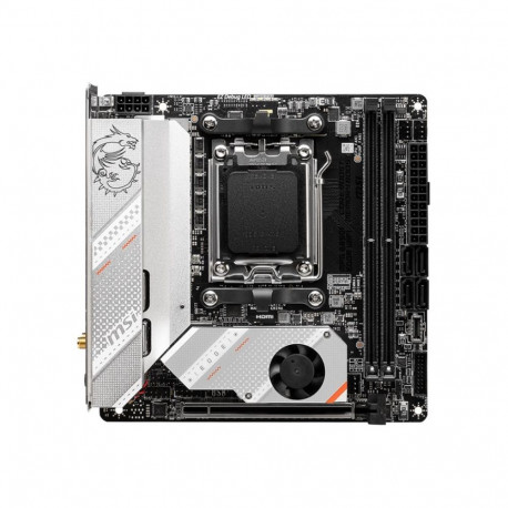 MSI MPG B650I EDGE WIFI Processor family AMD Processor socket AM5 DDR5 DIMM Memory slots 2 Supported