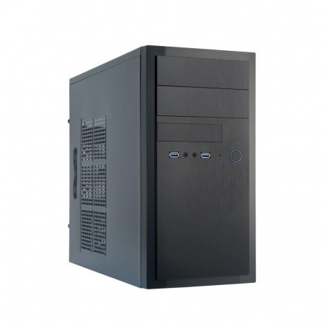 Chieftec Case||MiniTower|MicroATX|Colour Black|HT-01B-OP
