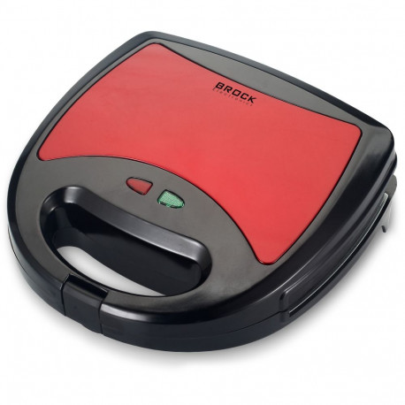 Brock SSM 2003 RD 3 in 1 Sandwich/Waffle Maker And Grill 750W, Black/Red