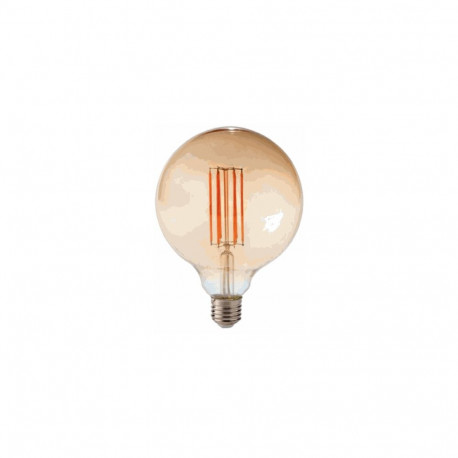 Visional Dimmable LED filament bulb E27, G125, 12W, 1320lm, 3000K, 360°, amber