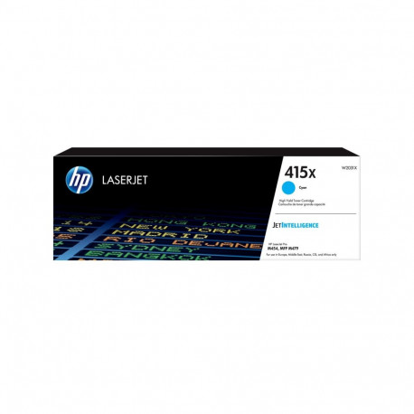 HP LaserJet originaaltoonerikassett 415X, suure tootlikkusega, tsüaan
