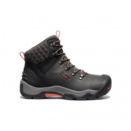 KEEN Women's Revel III Waterproof Winter Boot, Black/Rose, 7,5
