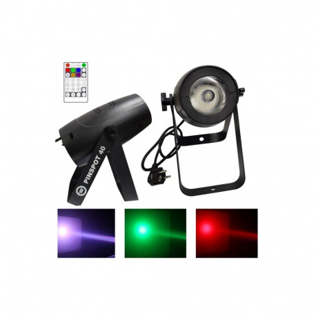 LIGHT4ME lavareflektor PINSPOT 40 40W RGBW