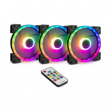 Inter-Tech ventilaator 140*140*25 ARGUS RGB-FAN SET RS-14 retail