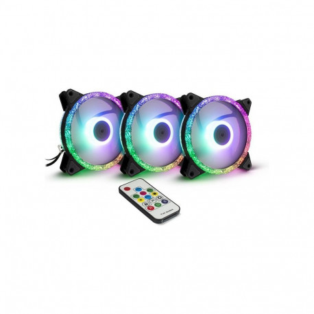 Inter-Tech ventilaatorikomplekt 120*120*25 ARGUS RGB-FAN SET RS-07, 3X LED retail