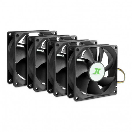 "80mm Inter-Tech Gehäuselüfter 4er Set 80mm PWM 1000-1000Upm 12V 0,9W"