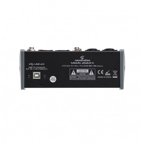 Soundsation MIOMIX 202UFX - mikser audio 4-kanałowy