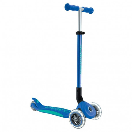 Globber laste tõukeratas Primo Foldable Plus Lights Classic, sinine, tumesinine