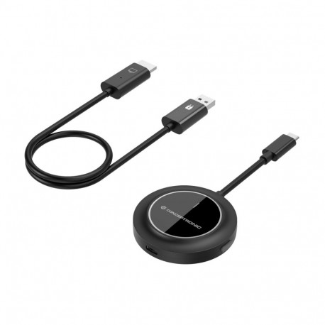 Conceptronic ATHERIC01B Wireless USB-C to HDMI Display Kit 1080P
