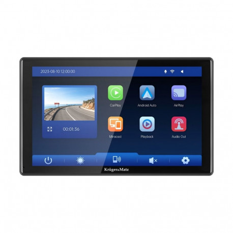 Kruger&Matz multimeediakeskus 9" Android Auto Apple CarPlay, DVR-i ja tagurduskaameraga