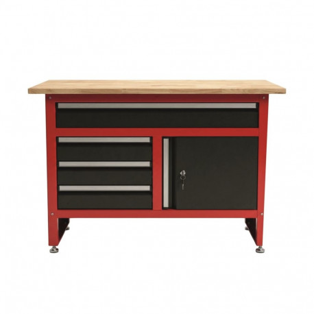 AWTOOLS töökoja töölaud 4 sahtliga 120x60x85cm