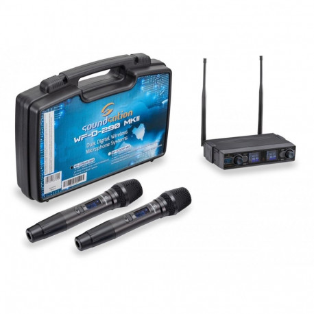 Soundsation juhtmevaba UHF-süsteem WFD-290HHMKII A2, topelt, digitaalne