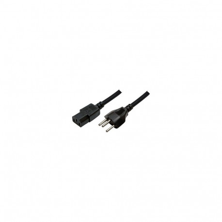 Logilink toitekaabel SEV1011 (CH) kuni IEC C13, 1.8m, must