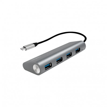 "Logilink USB 3.2 Gen1 Hub, 4-port, USB-C, aluminum, grey"