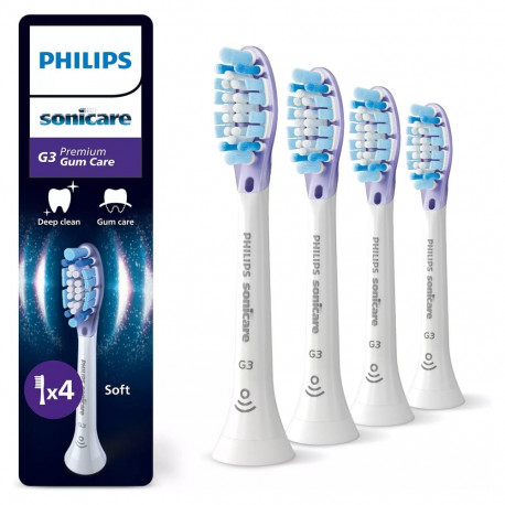Philips hambaharjapead HX9054/87 Sonicare G3 Premium Gum Care 4 tk, valge