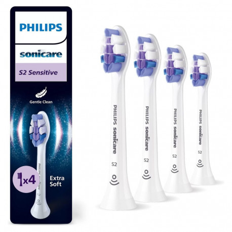 Philips hambahari Sonicare S2 Sensitive HX6054/87, 4 tk, valge