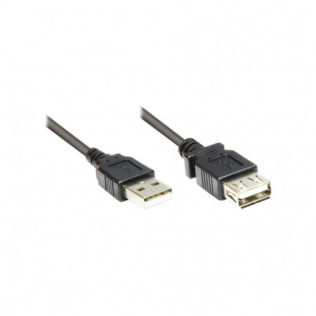 "Good Connections USB2.0 Verlängerung A-St.-A-Bu. schw. 5m"