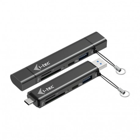 I-TEC adapter USB-C / USB-A SD TF ja 2x USB, 1x USB-A, 1x USB-C