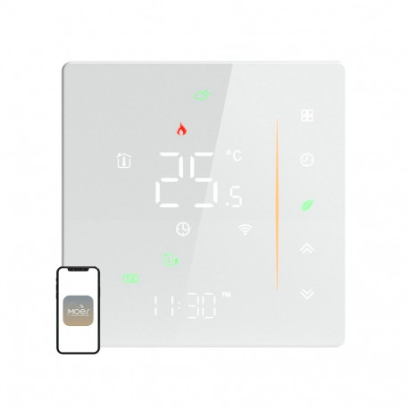 MOES WHT-006-GB-WH Wi-Fi Thermostat for Electric Heating (White)