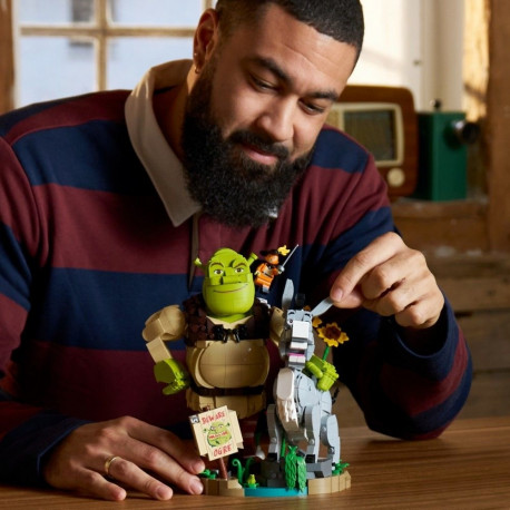 Ehitusklotsid 72423 Shrek, eesel ja Saabastega Kass