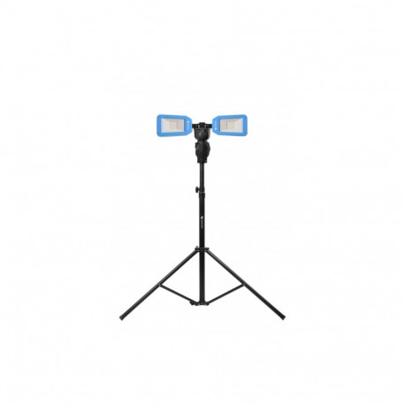 Hogert floodlight with tripod HT1E455, 10000lm, IP54, IK08, 3m cable, 56 SMD LEDs, 6500K, 100-240V