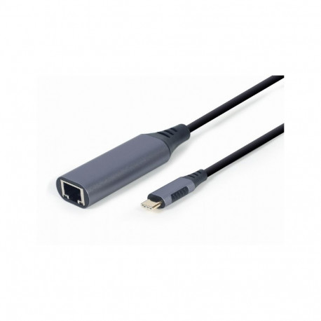 Gembird sülearvuti dokk/portreplikaator A-USB3C-LAN-01 USB 3.2 Gen 1 (3.1 Gen 1) Type-C, must, hall