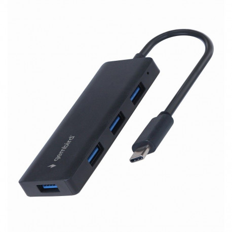 USB-C jaotur 4 pordiga USB 3.1 A (Gen1), must