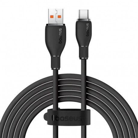Baseus Pudding Series andmeedastus- ja laadimiskaabel | USB-A kuni USB-C | 100W | 2m | must
