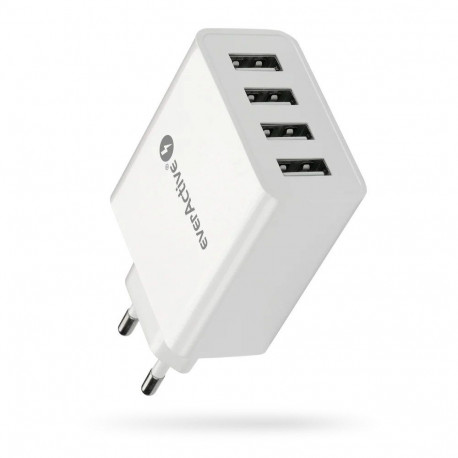 EVERACTIVE laadija SC-400 4 x USB 5A, valge