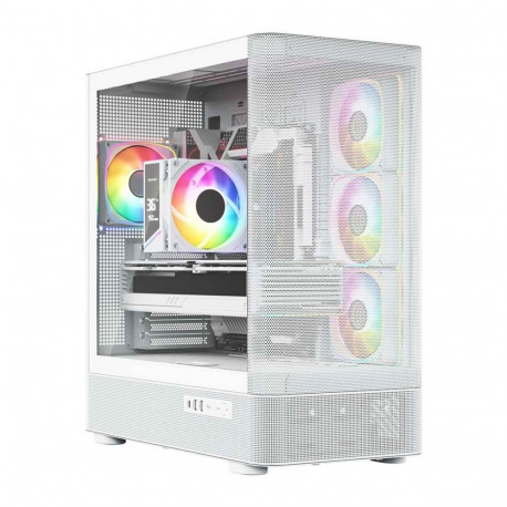 MODECOM arvutikorpus Volcano AQ300 ARGB Midi, valge