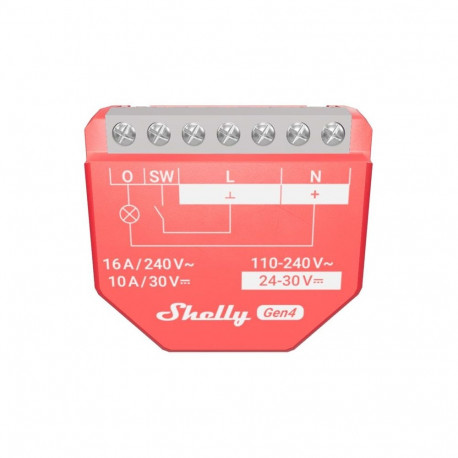 SHELLY 1PM Gen4 Matter WLAN Zigbee Bluetooth 16A PM Switch