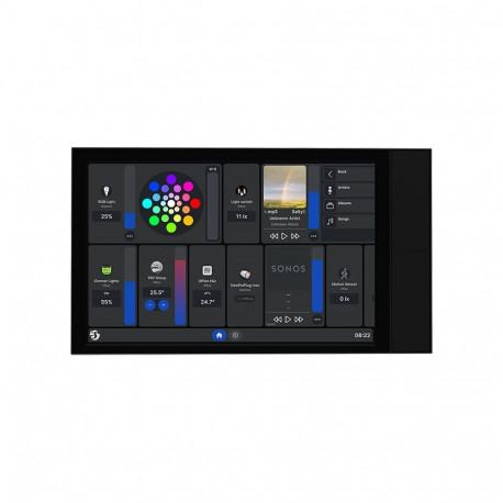 SHELLY Wall Display XL Black WLAN Wall Control Display