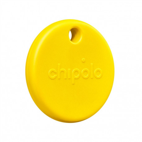 Chipolo POP – Bluetooth Tracker with Replaceable Battery for iOS & Android, Yellow