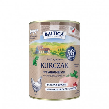 BALTICA märg kassitoit Piirkondade maitsed kana mono 400g