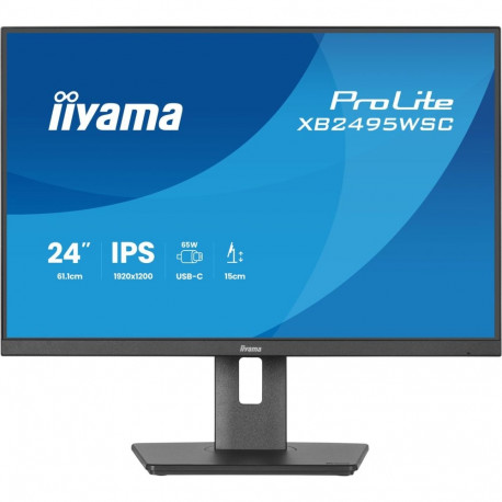 iiyama arvutimonitor ProLite XB2495WSC-B1 61.2cm (24.1") 1920 x 1200 pikslit WUXGA LED, must