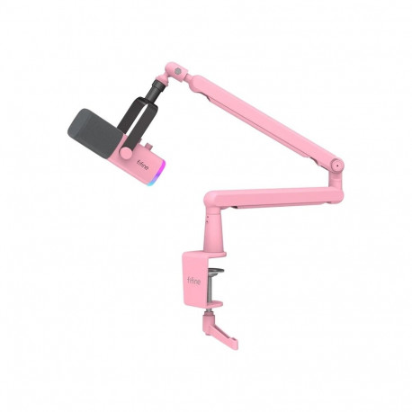 Microphone - Fifine TAM8 Gaming Microphone, Pink
