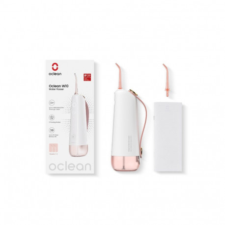 Health & Personal Care - Oclean W10 Oral Irrigator, 5 Modes, 200ml Tank, White/Pink