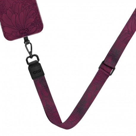 Lanyard Strap - MIO Berry Blooms Purple