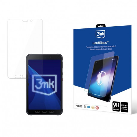 Tablet Screen Protector - 3mk HardGlass for Samsung Galaxy Tab Active 3, Tempered Glass