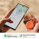 Bluetooth Tracker - Chipolo LOOP Rechargeable Tracker With Silicone Loop For iOS & Android, Coral
